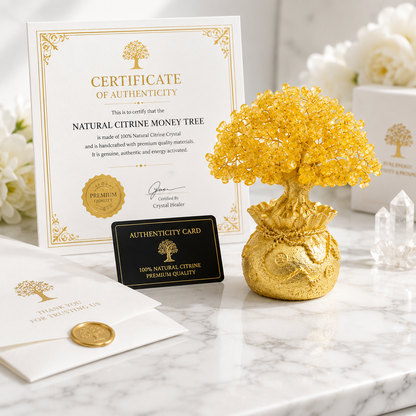 Luxury Feng Shui Money Tree Decor for Abundance & Success