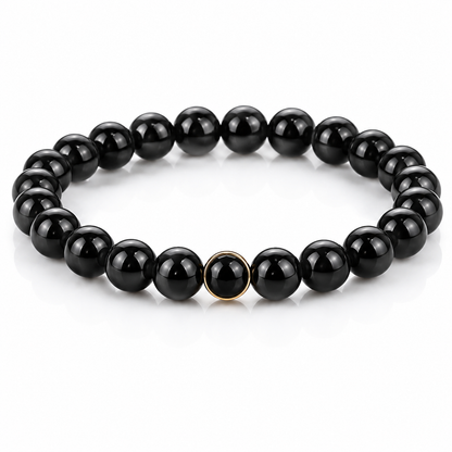 Premium Black Tourmaline Bracelet for Protection & Grounding