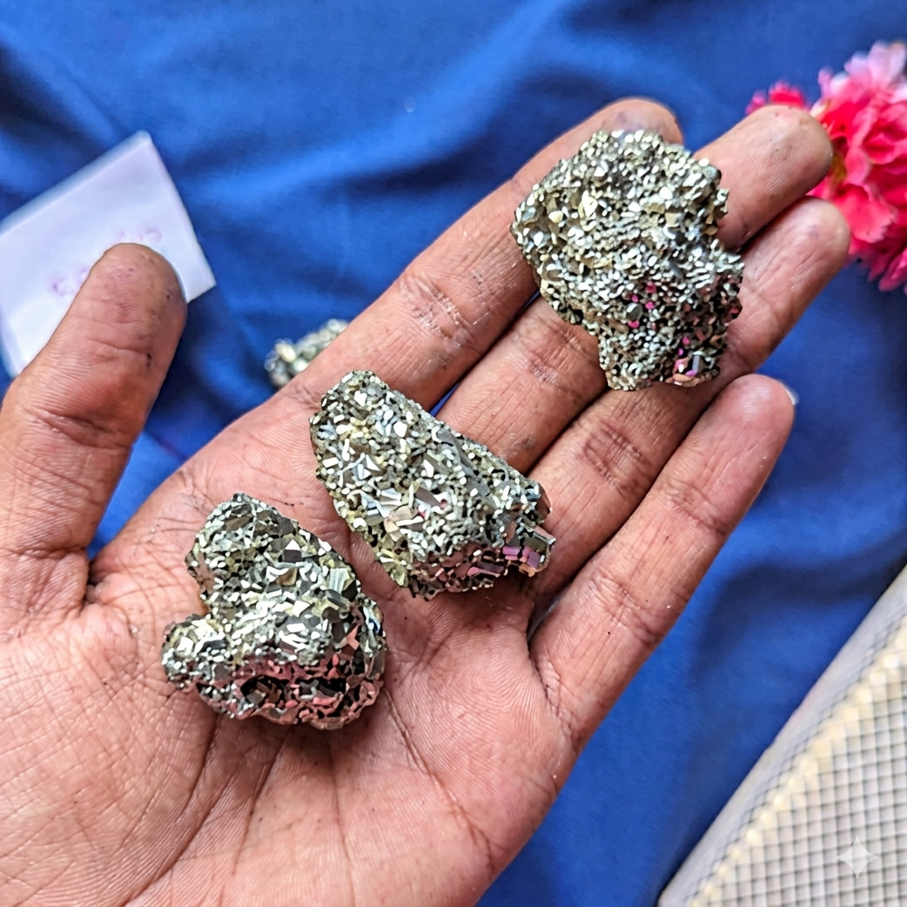 Natural Pyrite Cluster from Peru