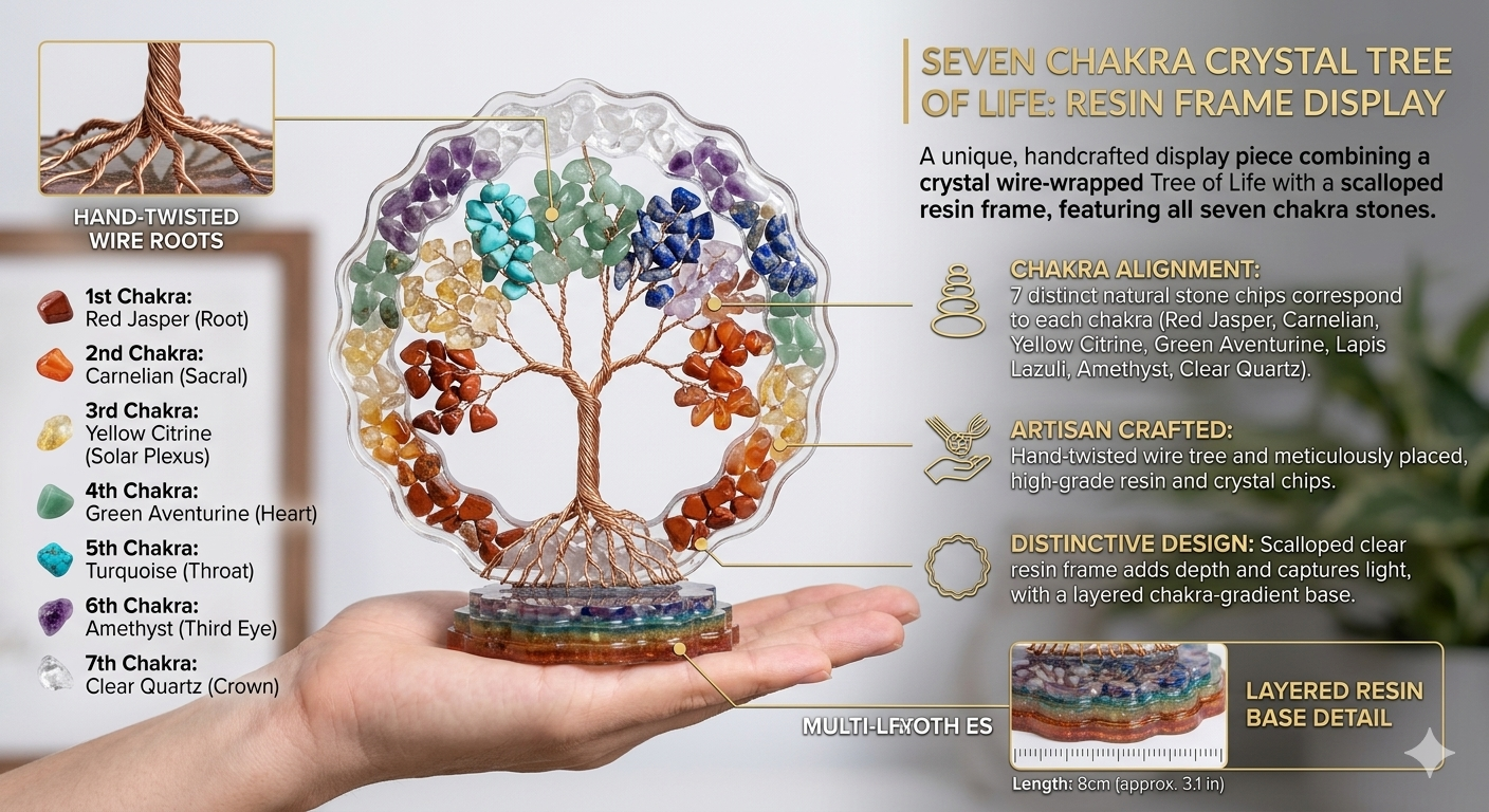 7 Chakra Flower Orgone Tree